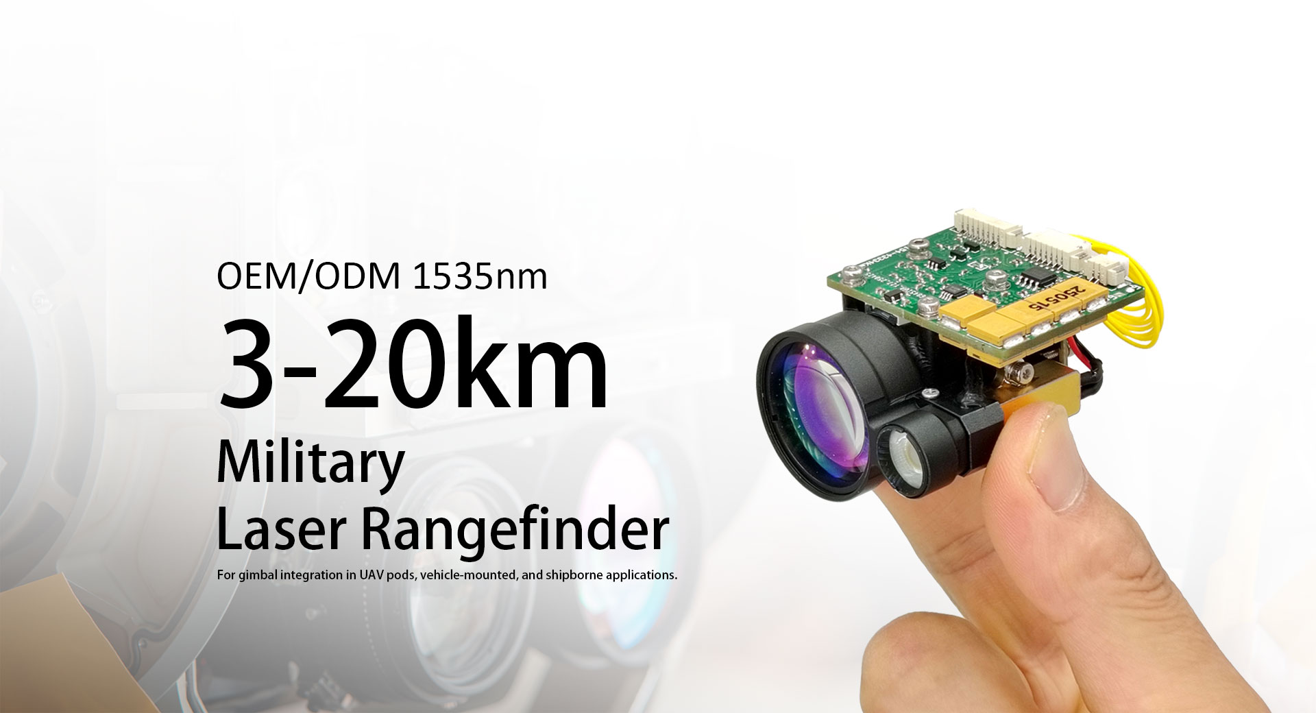 Nhà cung cấp mô-đun tìm kiếm phạm vi laser 1535nm 5km